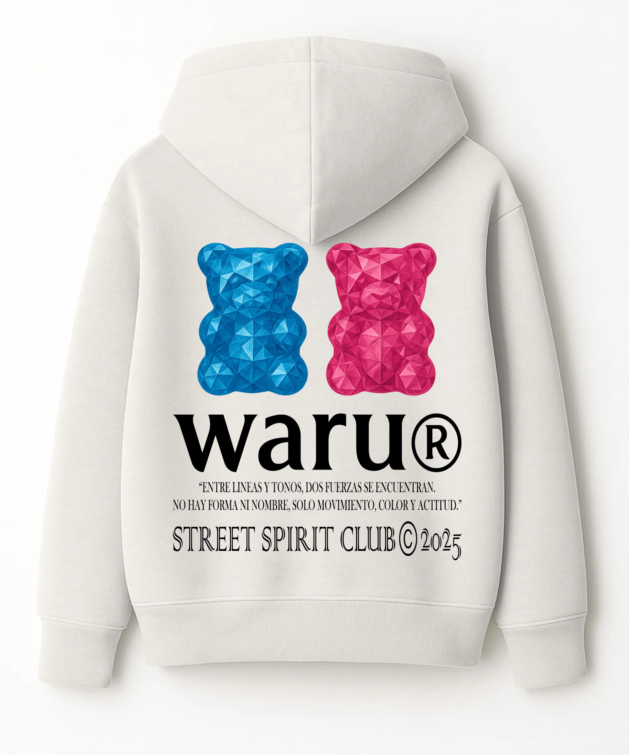 sudadera oso trasera nieve